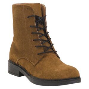 OROSCURO Made In Italy Suede Lace Up Booties